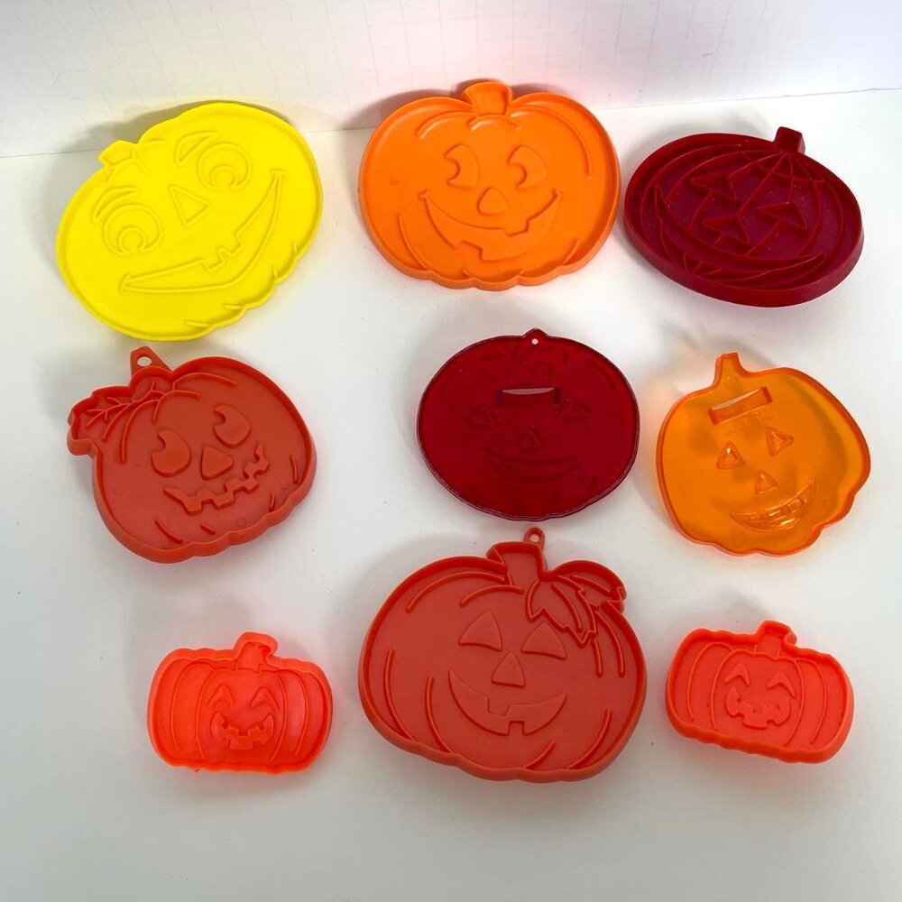Pumpkin Shaped Cookie Cutters Various Brands Sizes Unused Set of 9